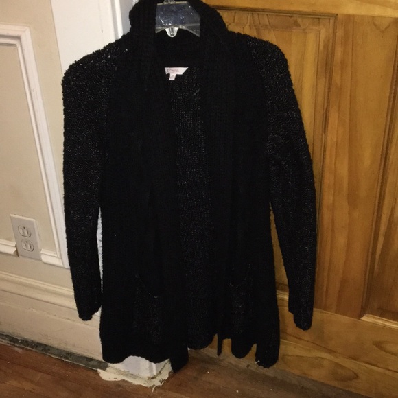 Candie’s Black Cardigan With Front Pockets 🙌 - Picture 1 of 6